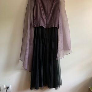 ARIANNA Tea Length Organza and Tulle Gown